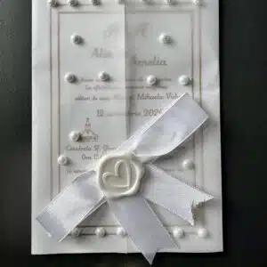 Invitație Nuntă cu Perle