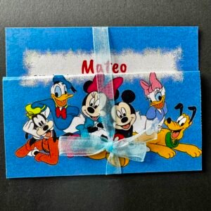 Invitație botez cu desene animate jucăușe personalizată