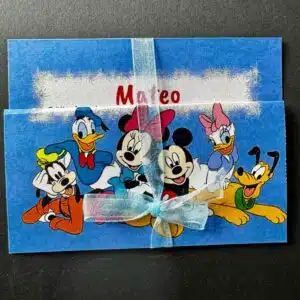 Invitație botez cu desene animate jucăușe personalizată