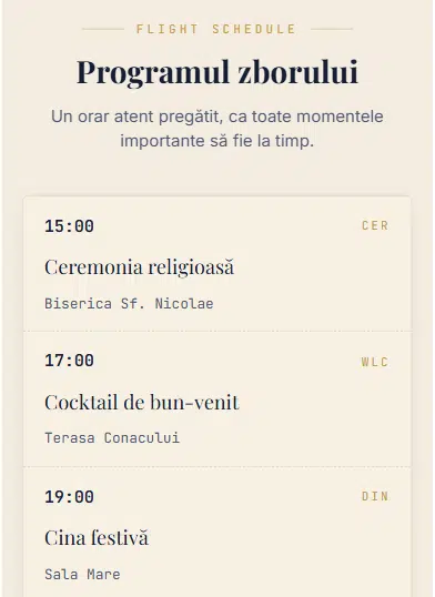 Invitație Nuntă Boarding Pass Premium cu RSVP 2026 - imagine 5