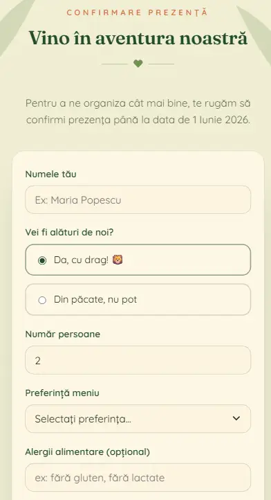 Invitație Botez Junglă Magică – 7 Secțiuni Interactive 2026 6 jungla-6