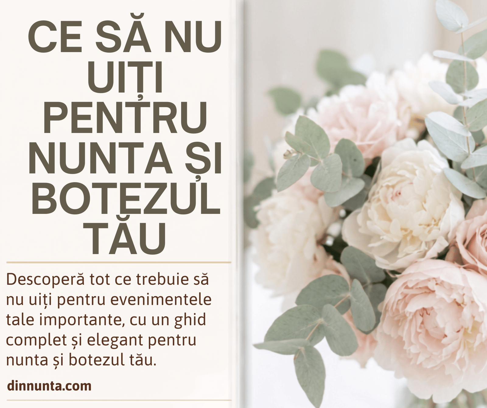 Checklist complet pentru nuntă și botez 2026 - dinnunta.com