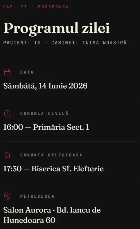 Invitație nuntă pentru doctori premium elegantă 2026 3 doctor-3