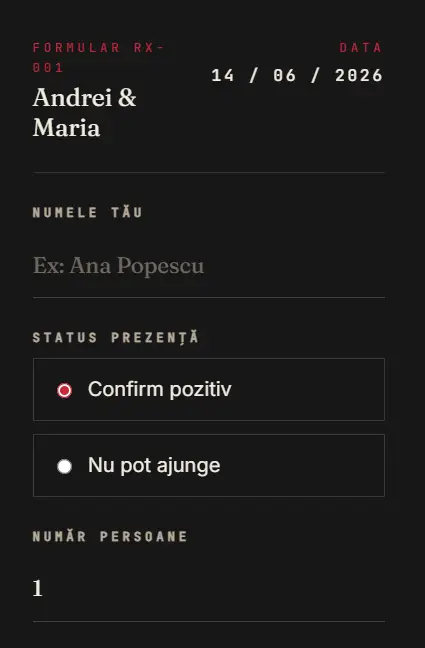 Invitație nuntă pentru doctori premium elegantă 2026 4 doctor-4