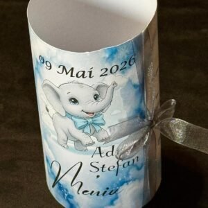 Meniu botez cilindru cu funda