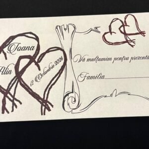 plic nuntă papirus rustic