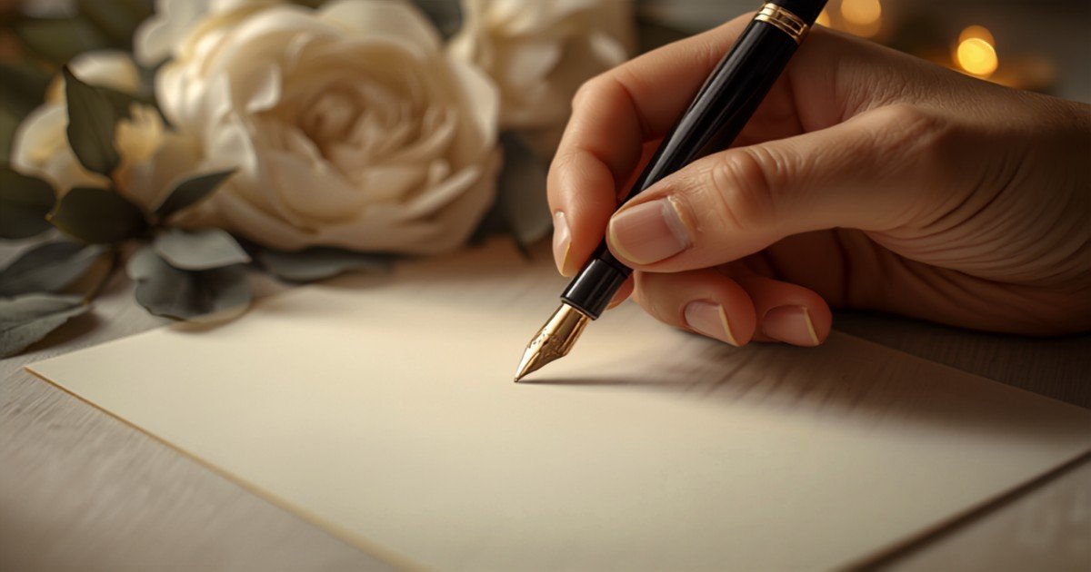 modele de texte pentru invitații de nuntă scrise de mână cu stilou pe carton premium